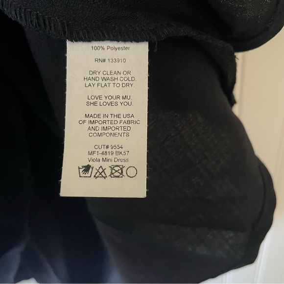 NWT Show Me Your Mumu Viola Tiered Mini Dress Women's XS Black Draped Flowy Boho - Picture 15 of 15